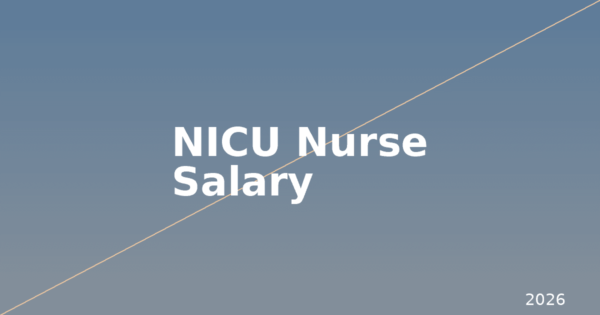 NICU nurse salary 2026 with neonatal intensive care unit incubator and pay data